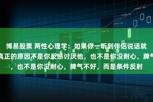 博易股票 两性心理学：如果你一听到伴侣说话就烦躁，有股无名火，真正的原因不是你反感讨厌他，也不是你没耐心，脾气不好，而是条件反射